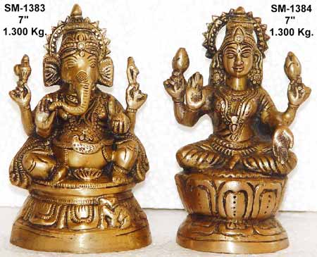 Brass Ganesh Statue- Lg- 05
