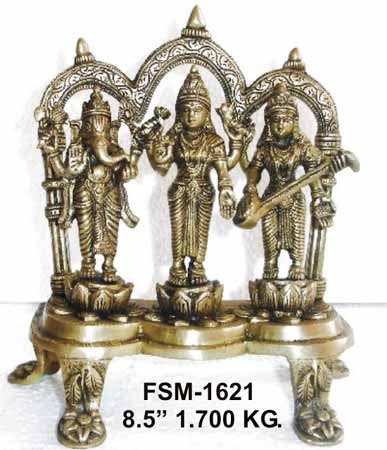 Brass Ganesh Statue- Lg- 09