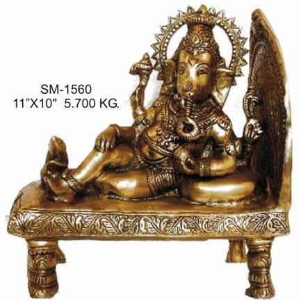 Brass Ganesha Statue - G-016