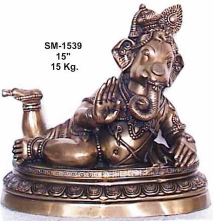 Brass Ganesha Statue- G-017