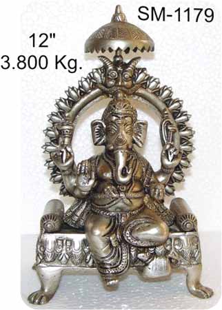 Brass Ganesha Statue  G-029