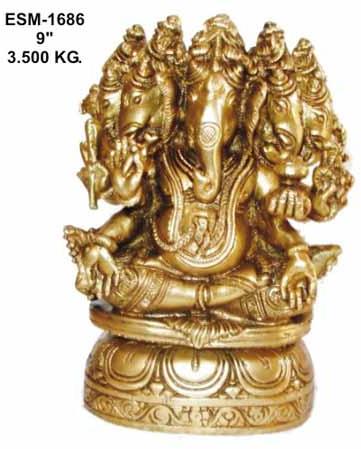 Smart Brass Ganesha Statue G-06