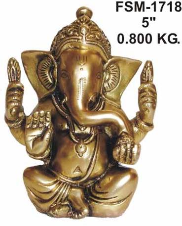 Brass Ganesha Statue  G-07