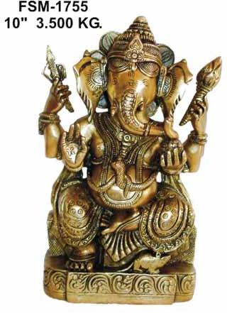 Brass Ganesha Statue G-09