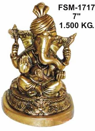 Brass Ganesha Statue- G-17
