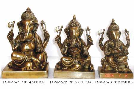 Brass Ganesha Statue- G-18