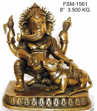 Brass Ganesha Statue- G-19