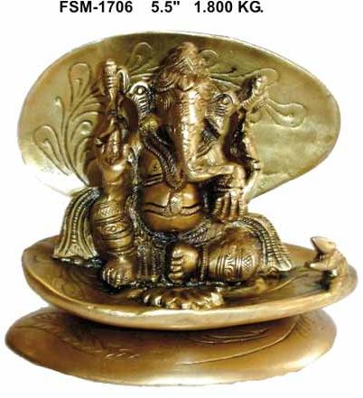 Brass Ganesha Statue- G-20