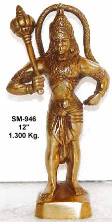 Brass Hanuman Statue- Bhs-06