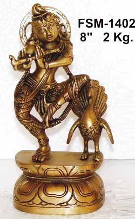 Brass Krishna Statues- Bk- 20