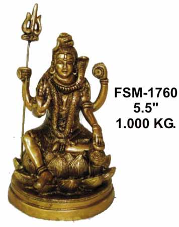 BSS-02 Brass Shiva Statue