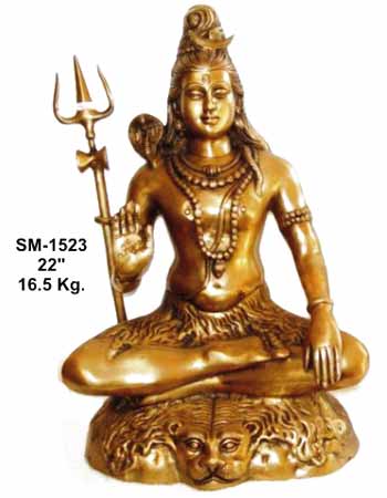 BSS-06 Brass Shiva Statue