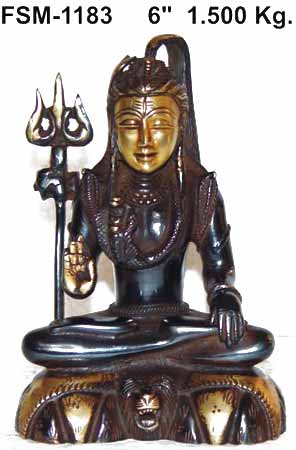 BSS-07 Brass Shiva Statue