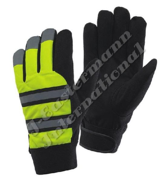 High Vis Synthetic Leather Mechanics Work Gloves JEI M705