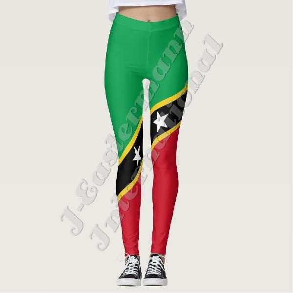 Ladies Flag Print Full Sublimation Printed Leggings LP-47