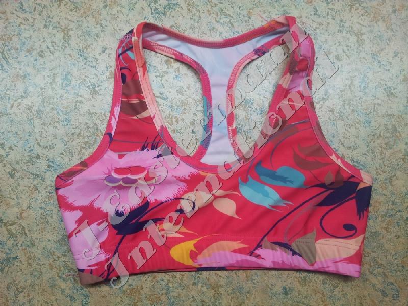 Ladies Full Sublimation Printed Sports Yoga Bra JEI-9138-B