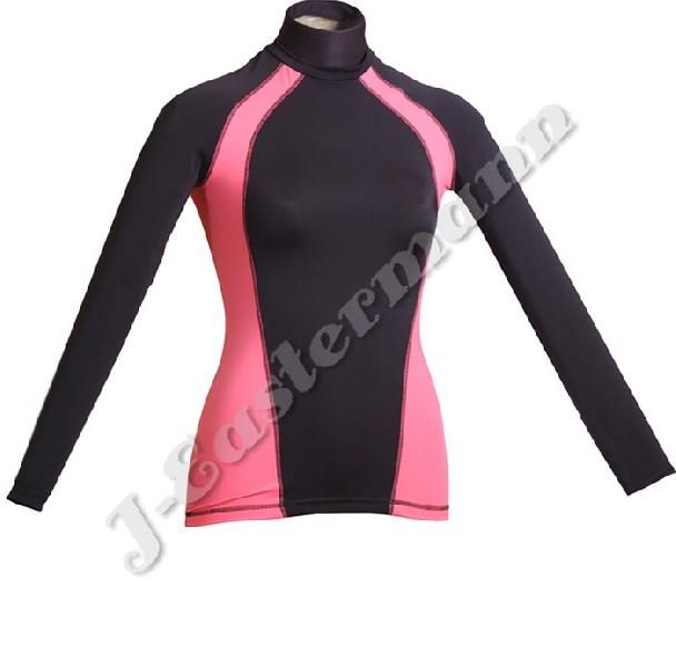 Ladies Long Sleeve Compression Over Neck Shirt JEI-9137