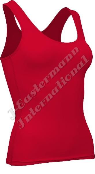 Ladies Plain Compression Tank Top  Singlet JEI-9138-N1