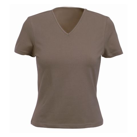 Ladies V-Neck Short Sleeve T-Shirt JEI 0881 NV