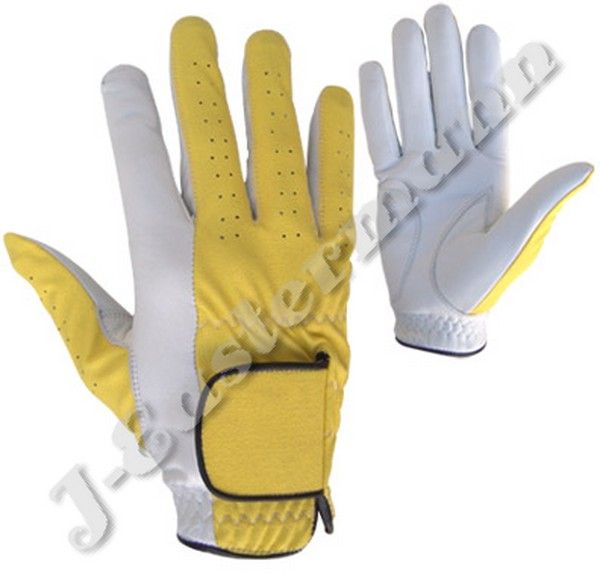 Leather Two Tone Golf Gloves JEI-N1656