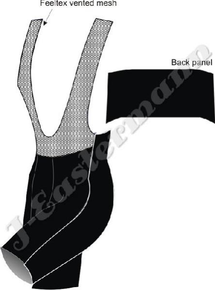 Mens Customizable Cycling Bib Short JEI 9157