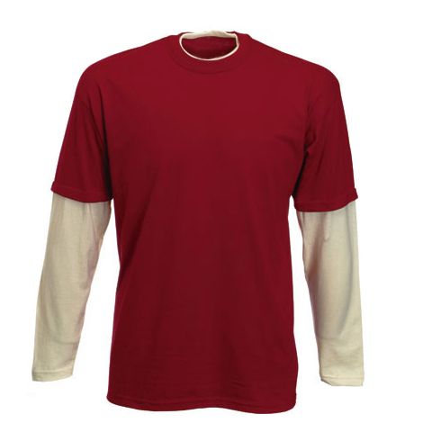 Mens Two Tone Long Sleeve T-Shirt JEI-0885-TL