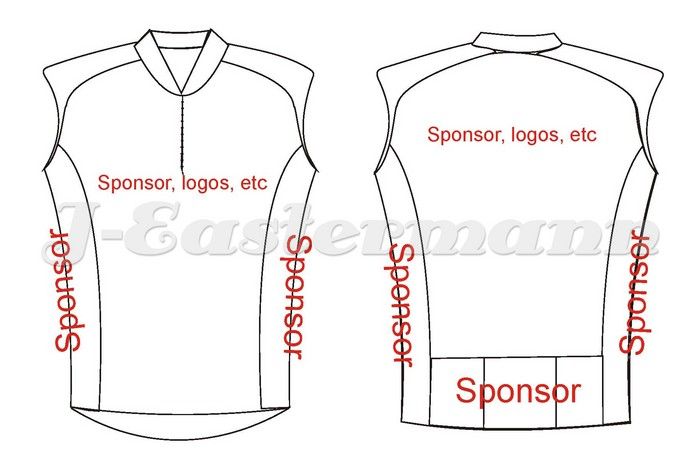 Sleeveless Custom Sublimation Printed Cycling Jersey JEI-9500