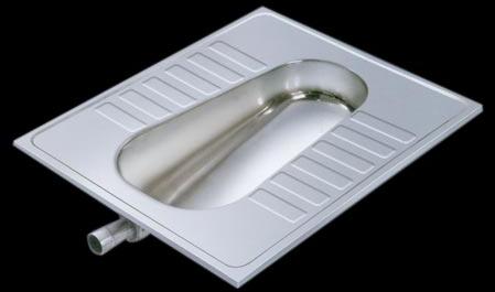 Stainless Steel Lavatory Pan (With Flush Outlet)