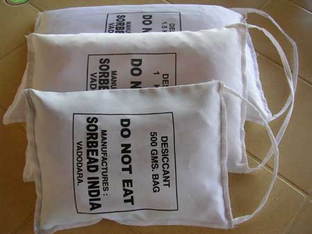 Plain Plastic Desiccant Bags, Color : White