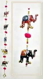 Elephant Line Decorative Hanging