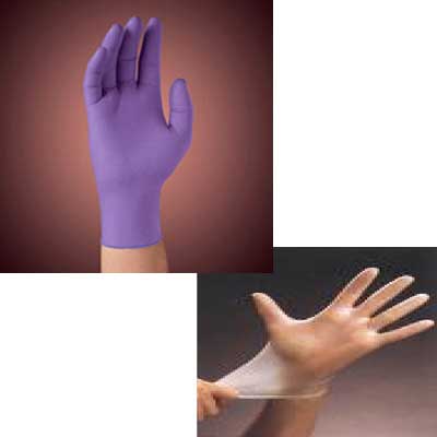 Microflex 100% polyvinyl Powder Free Gloves, Length : 12 ( 0.5) 9