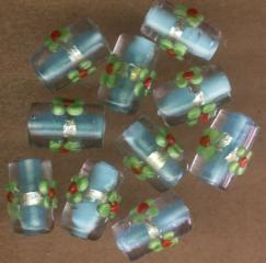 SFB - 06  Silver Foil Beads