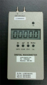 Digital Pressure Gauge Low Range