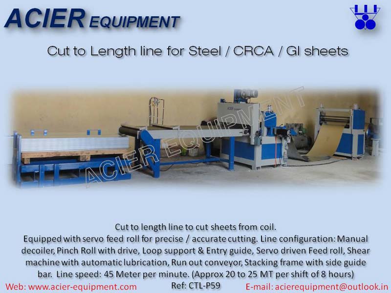 Coil to Sheet Cutting Machine Cut to length line