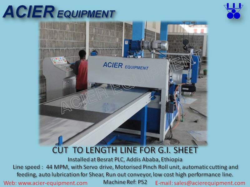 Coil to Sheeting Cut to Length Line