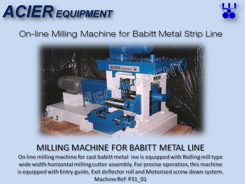 Milling Machine For Babbitt Metal