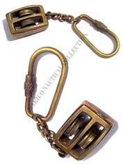 Brass Pulley Key Chain
