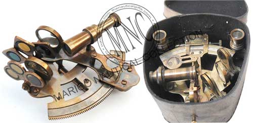 Brass Sextant With Two Lenses