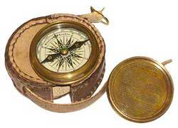Nautical Brass Poem Compass