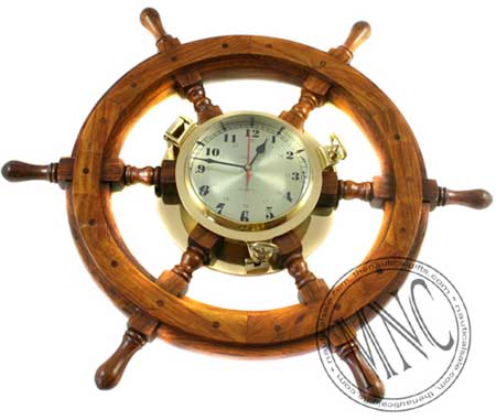 Ship Wheel Clock