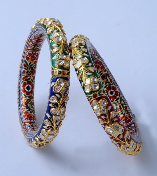 Diamond Polki Bangles