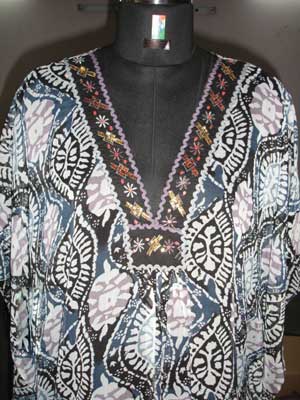 Embroidered Polyester Kaftan