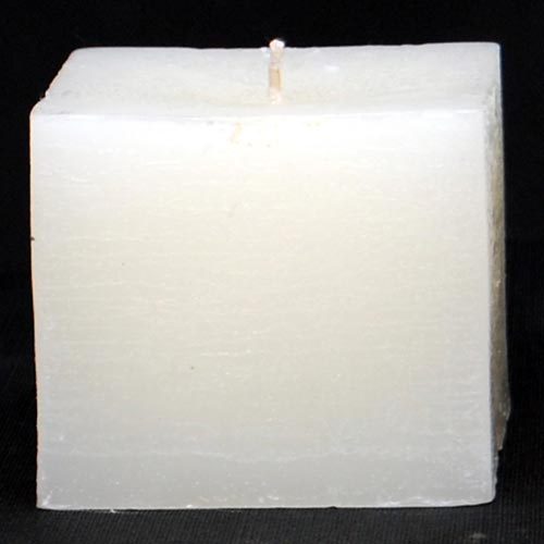 Plain Square Candles, Color : White