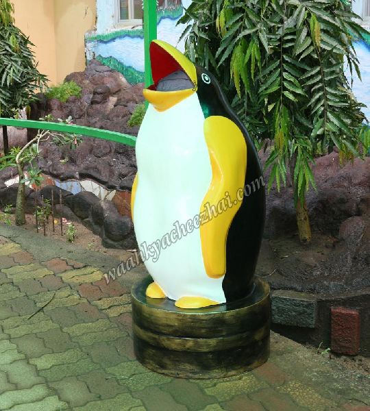 Colourful kiwi dustbin