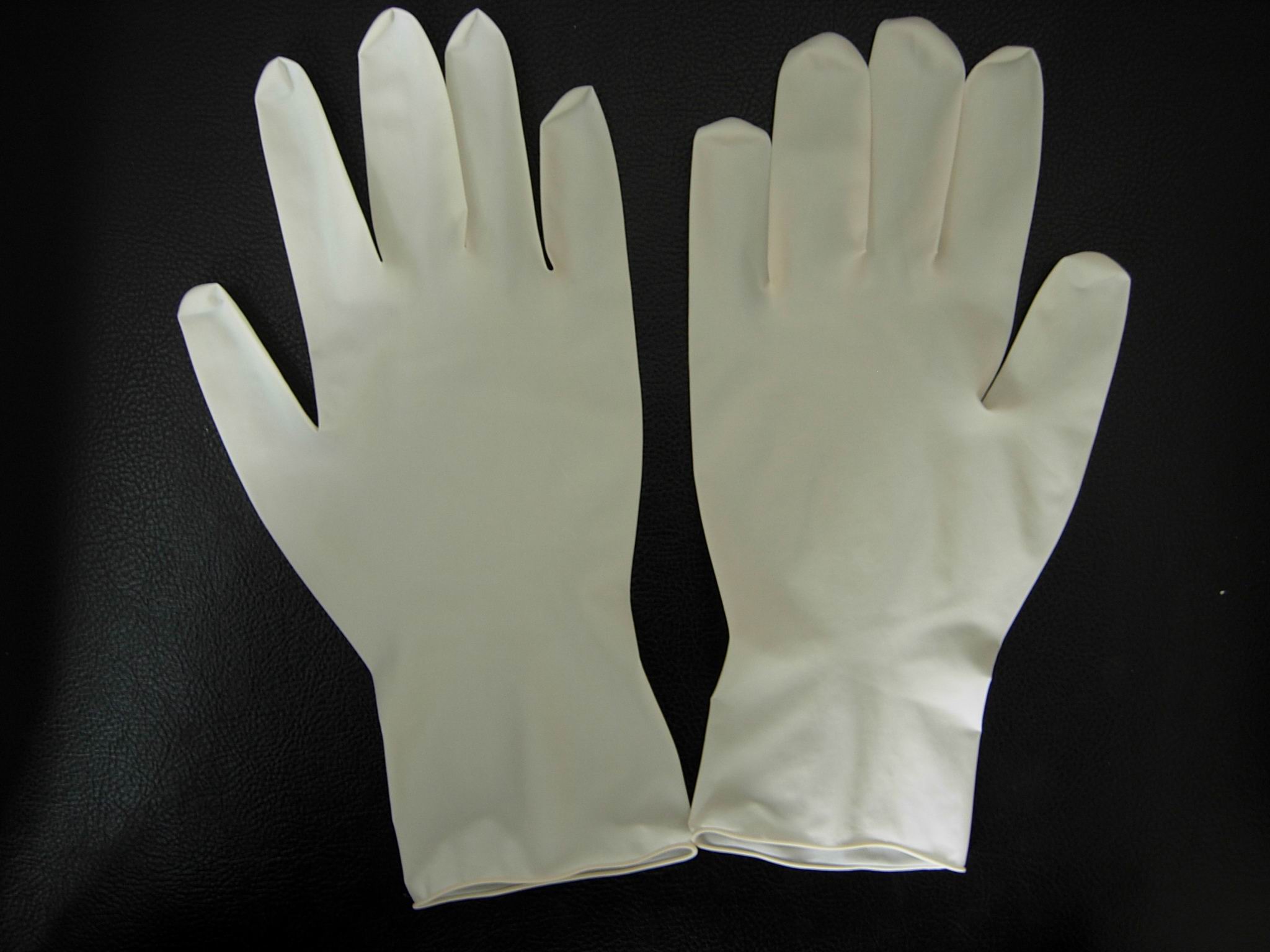 plastic rubber gloves