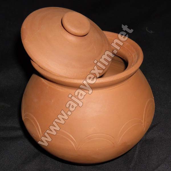 Clay Curd Pot, Color : Red