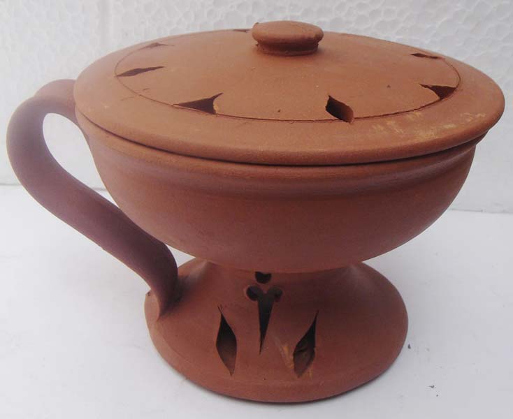 Hand made Clay Dhoop Stand, Feature : Eco Friendly