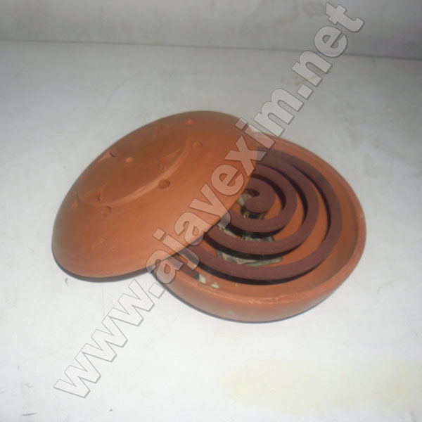 Clay Pest Coil Holder