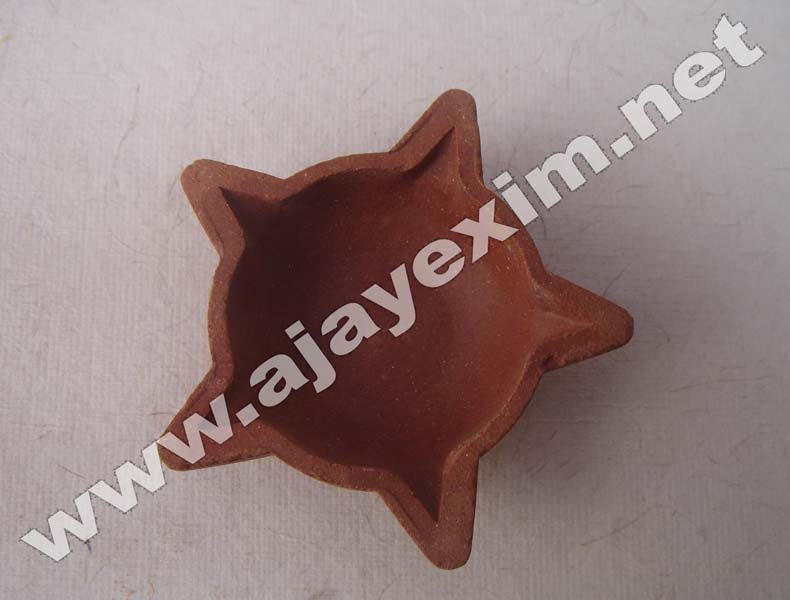 Clay Star Diya, Feature : Eco Friendly