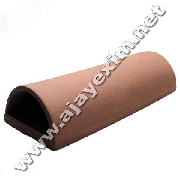 Hand made D-Curve Terracotta Fish Breeding, Color : Red